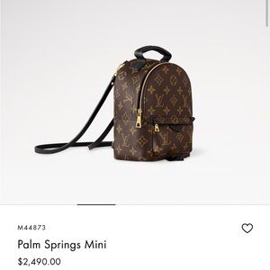 SOLD ✅ Louis Vuitton Palm Springs Mini Backpack